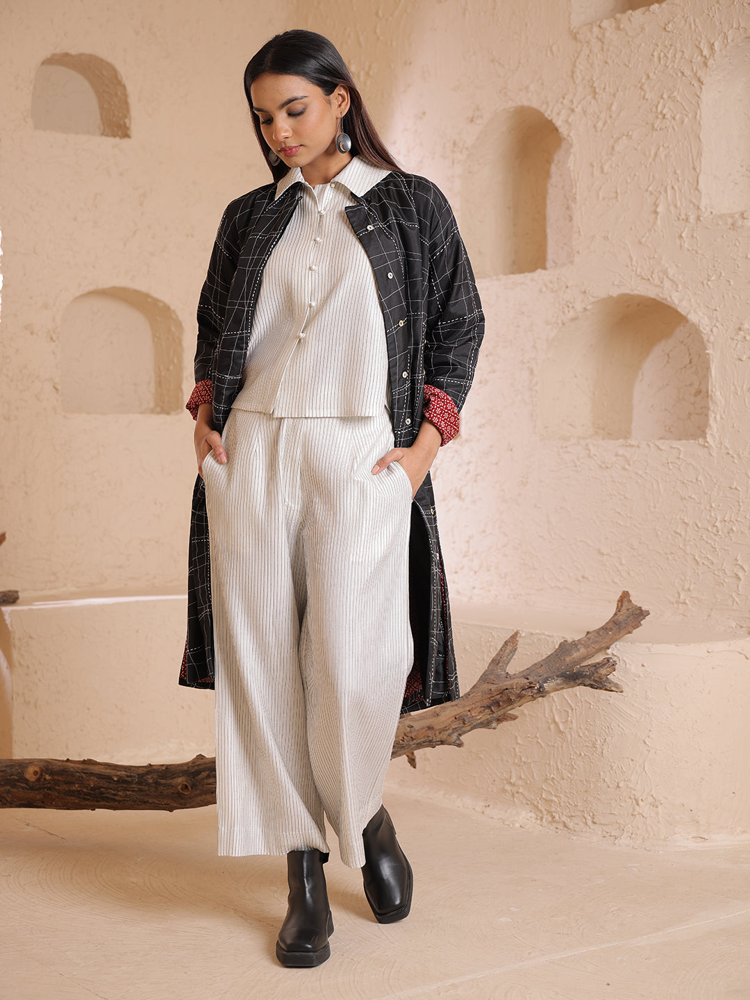 TEXTURED SILK JACKET