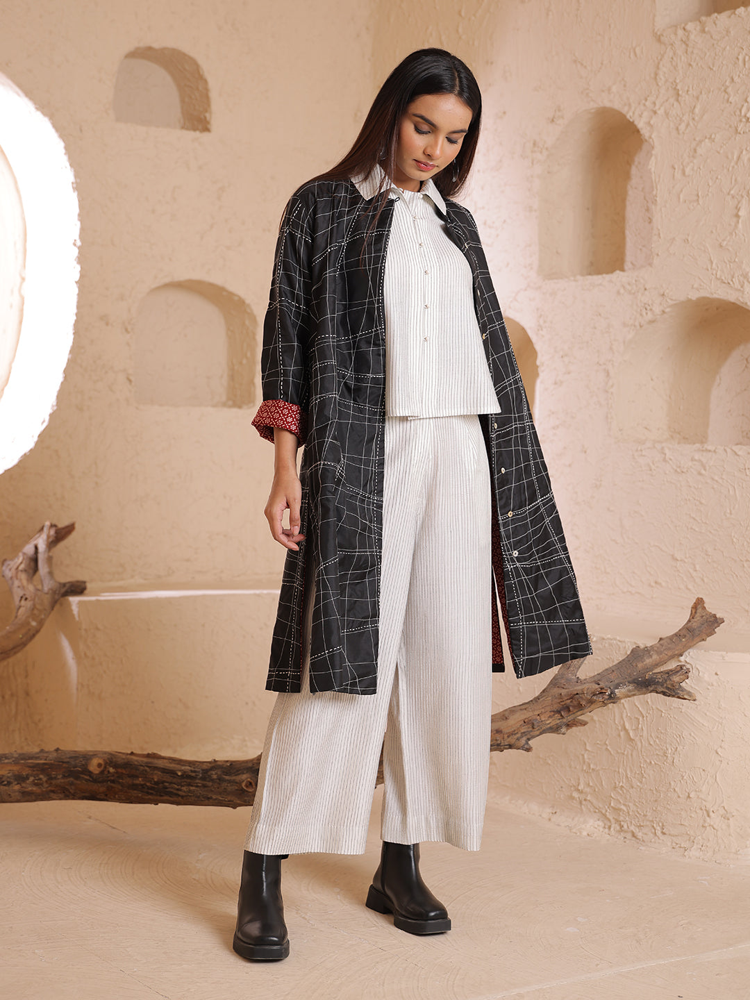 TEXTURED SILK JACKET