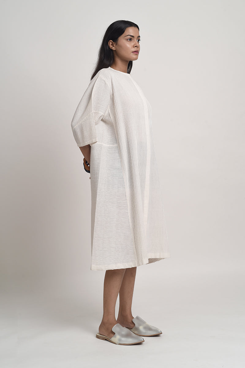 PINTUCKED RELAXED FIT DRESS
