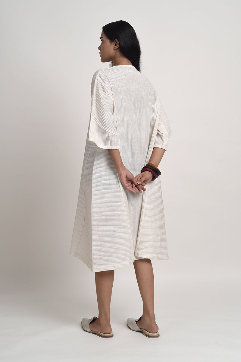 PINTUCKED RELAXED FIT DRESS