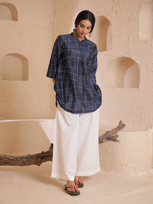 A LINE TUNIC/TOP WITH TEXTURES