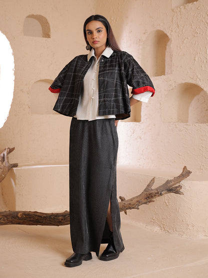 CROPPED SILK JACKET