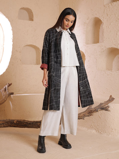 TEXTURED SILK JACKET