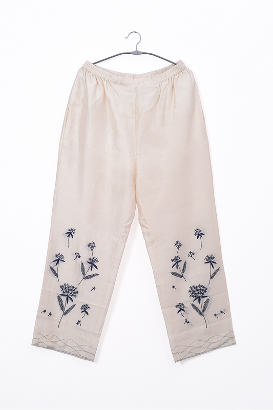 Floret Embroidery Pant